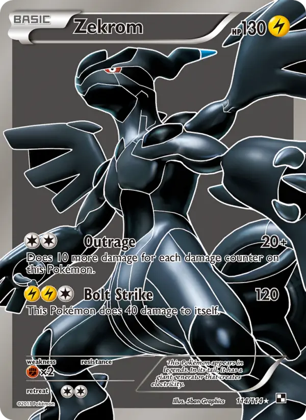 Zekrom — Black & White card #114