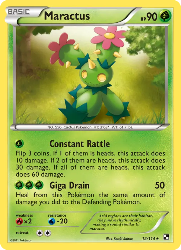 Maractus — Black & White card #12