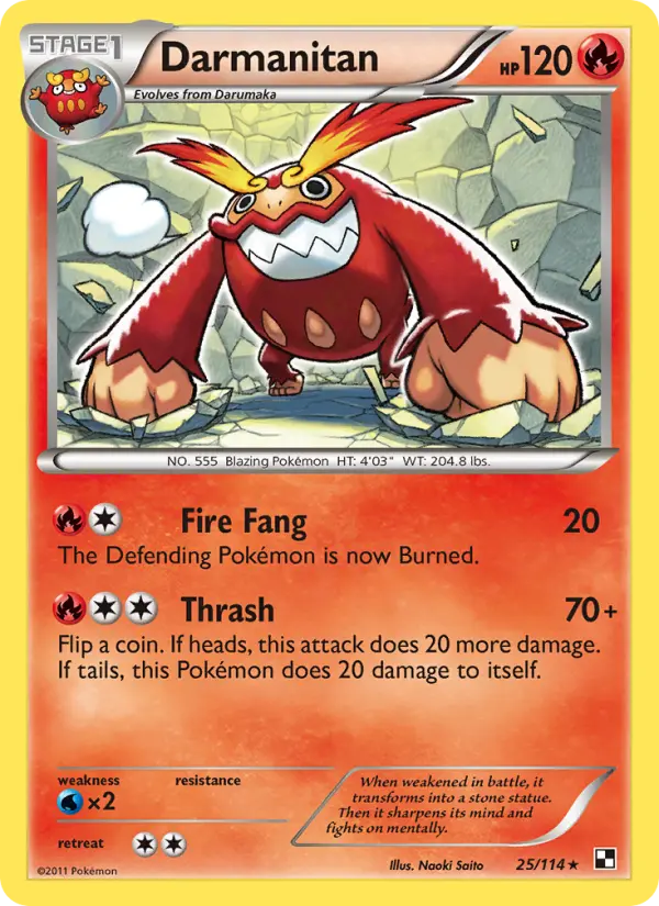Darmanitan — Black & White card #25