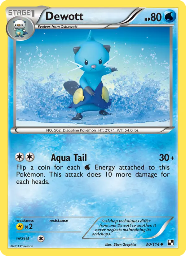 Dewott — Black & White card #30