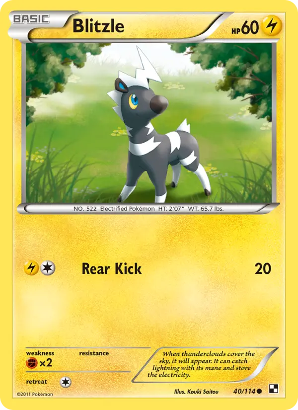 Blitzle — Black & White card #40