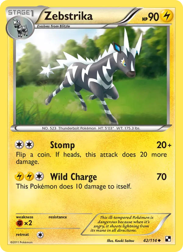 Zebstrika — Black & White card #42