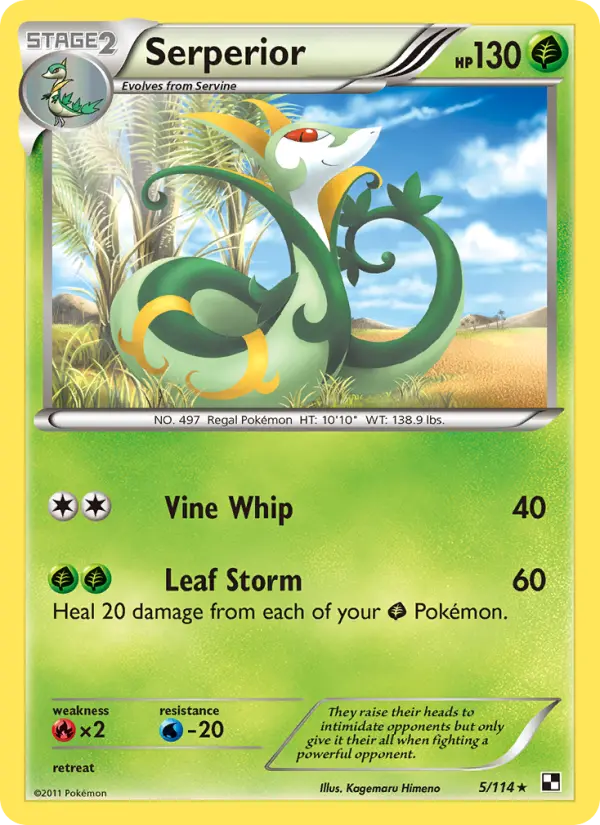 Serperior — Black & White card #5