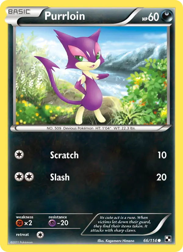 Purrloin — Black & White card #66