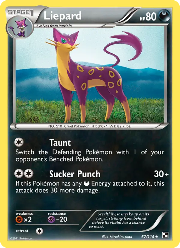 Liepard — Black & White card #67