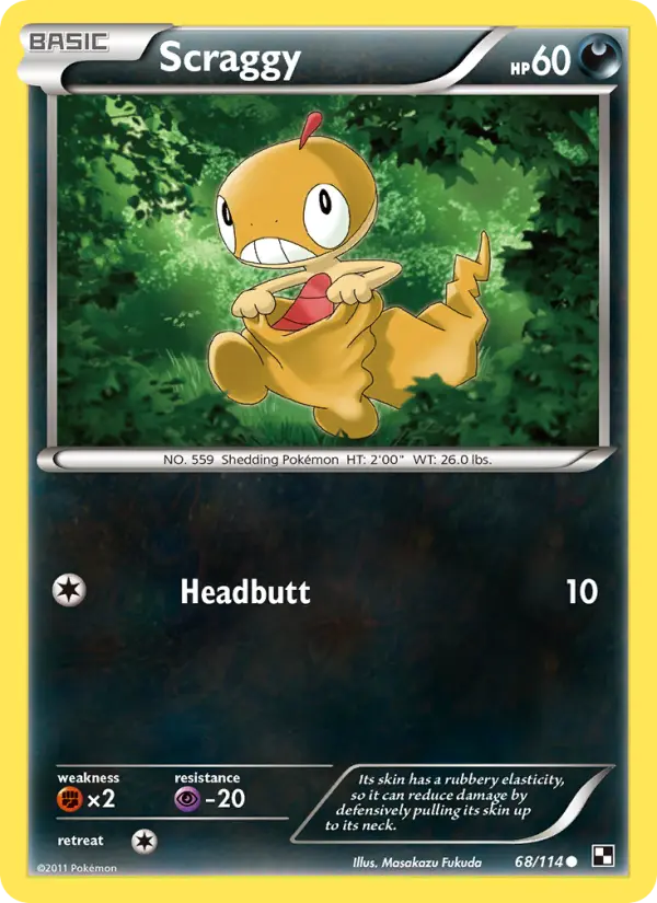 Scraggy — Black & White card #68