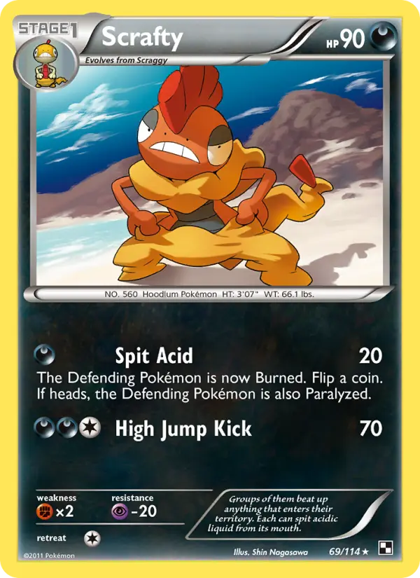 Scrafty — Black & White card #69