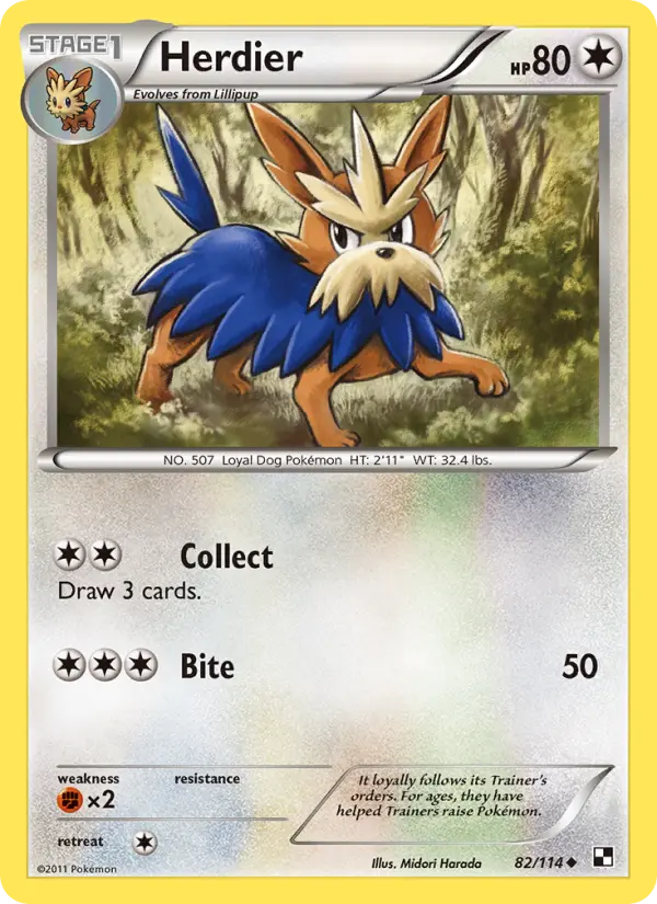 Herdier — Black & White card #82