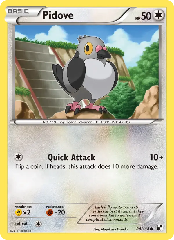 Pidove — Black & White card #84