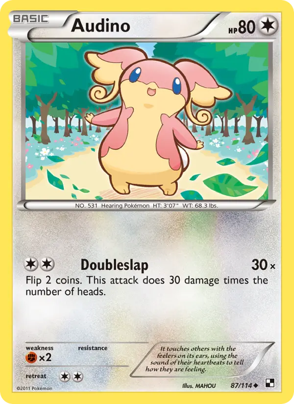 Audino — Black & White card #87