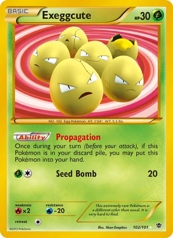 Exeggcute — Plasma Blast card #102