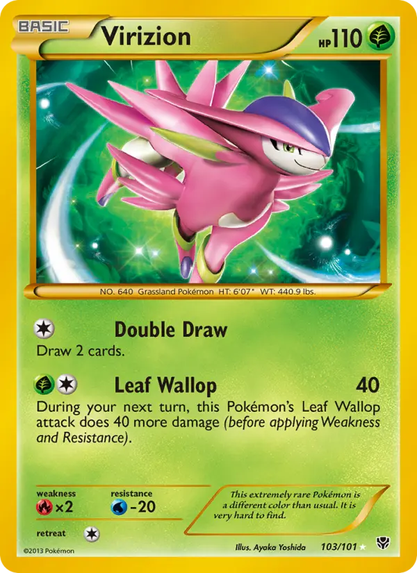 Virizion — Plasma Blast card #103
