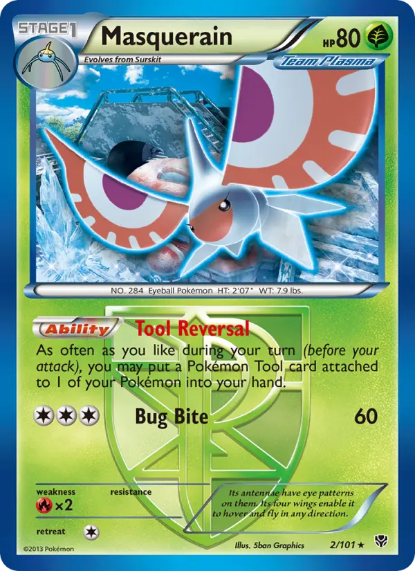 Masquerain — Plasma Blast card #2