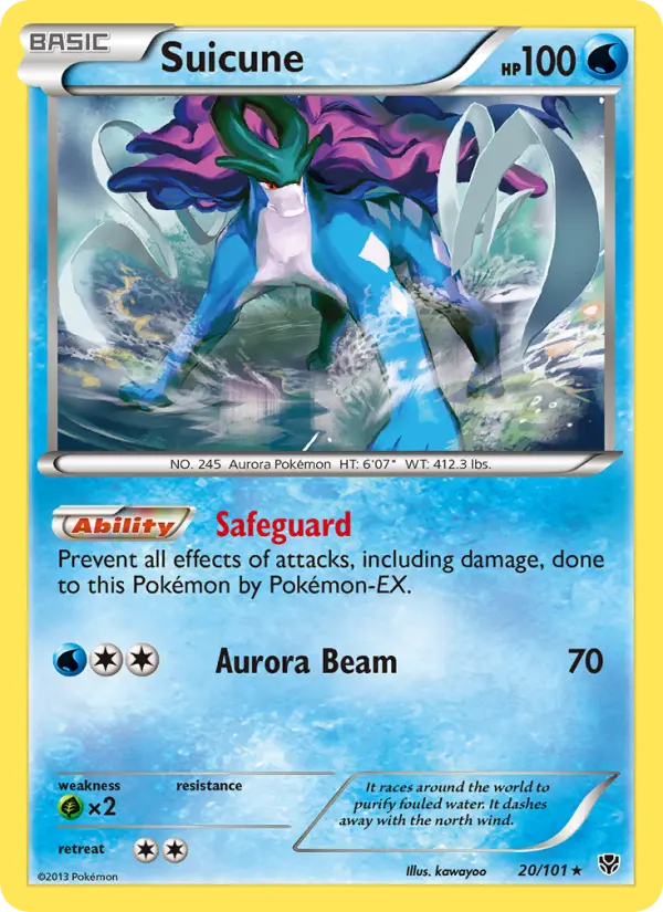 Suicune — Plasma Blast card #20