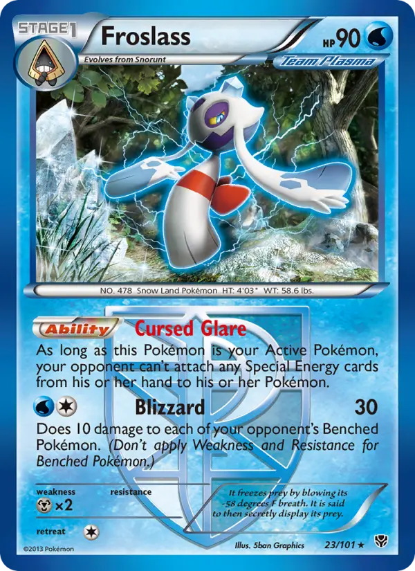 Froslass — Plasma Blast card #23