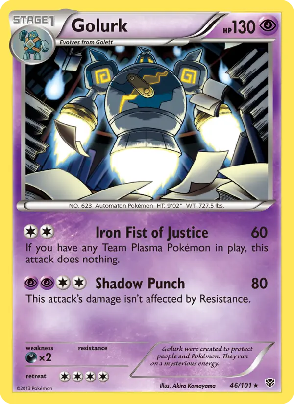 Golurk — Plasma Blast card #46