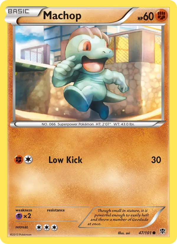 Machop — Plasma Blast card #47