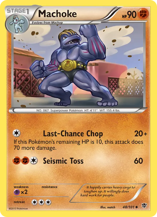 Machoke — Plasma Blast card #48