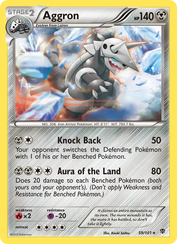 Aggron — Plasma Blast card #59