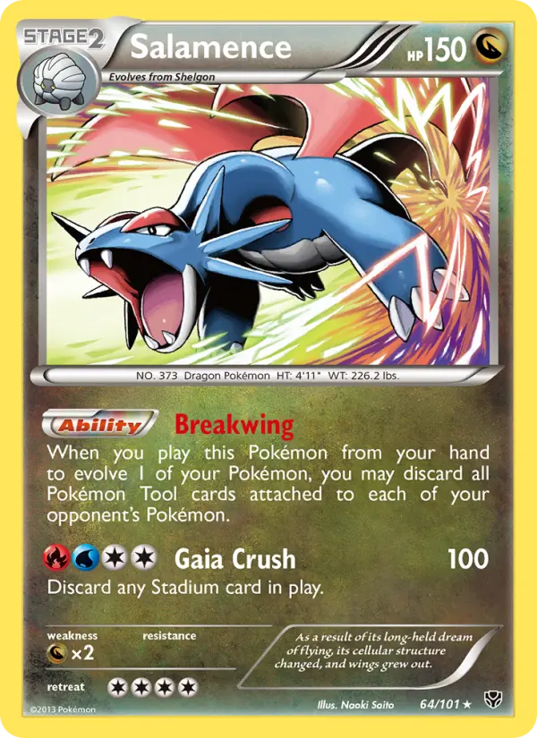 Salamence — Plasma Blast card #64