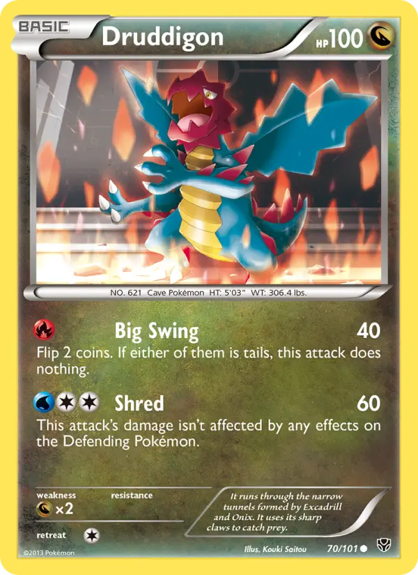 Druddigon — Plasma Blast card #70