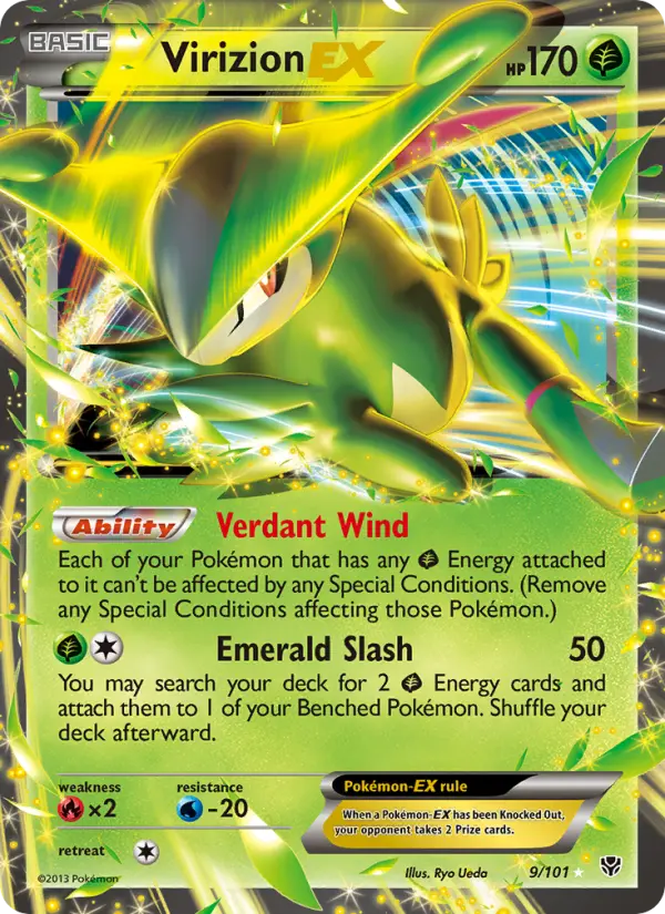 Virizion-EX — Plasma Blast card #9