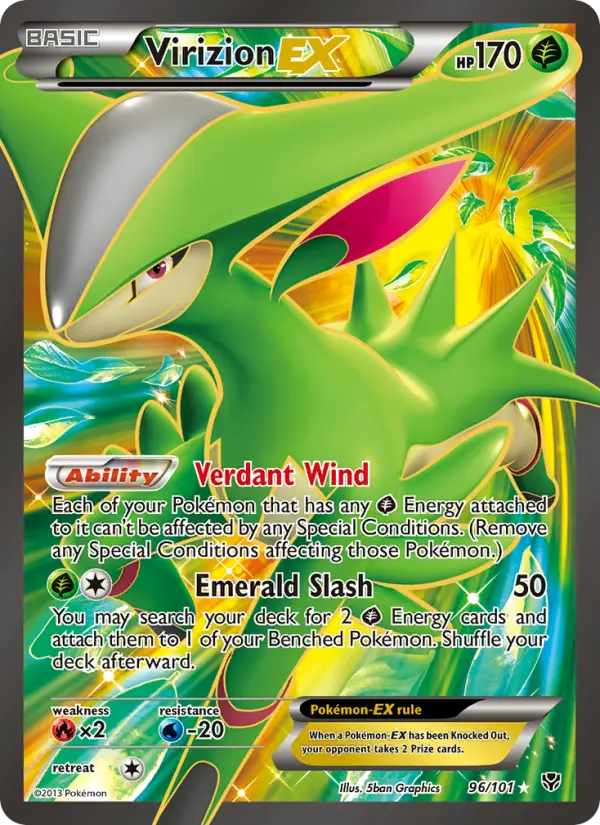 Virizion-EX — Plasma Blast card #96