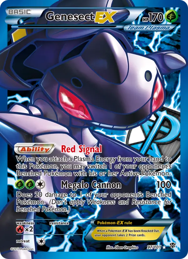 Genesect-EX — Plasma Blast card #97