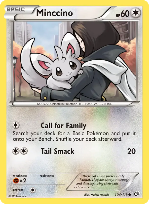 Minccino — Legendary Treasures card #104