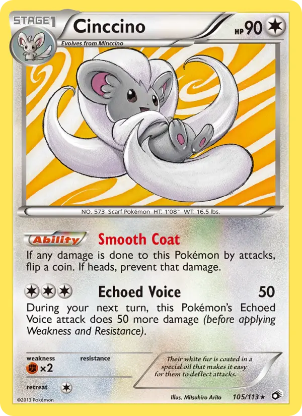 Cinccino — Legendary Treasures card #105