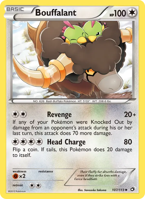Bouffalant — Legendary Treasures card #107