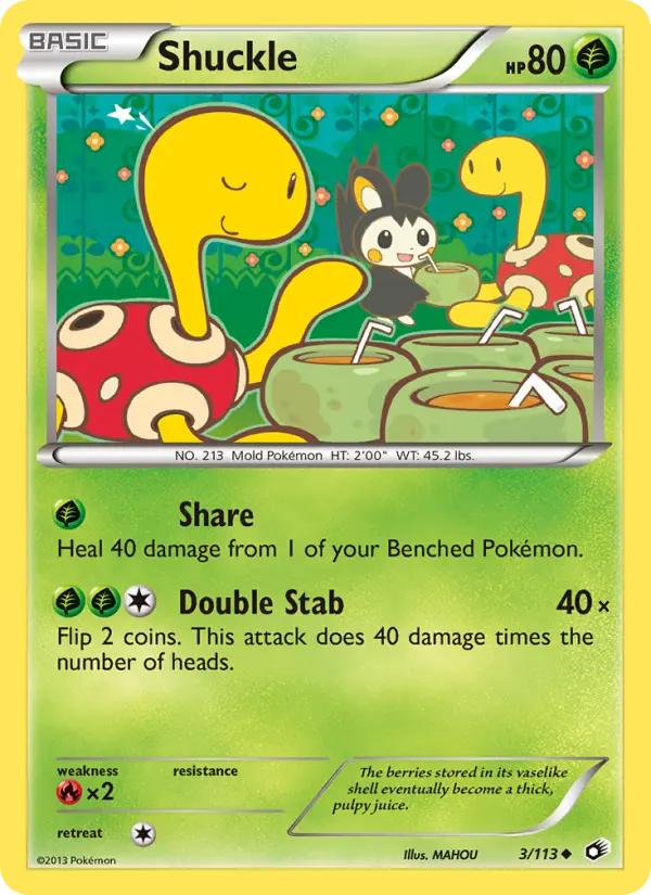 Shuckle — Legendary Treasures card #3