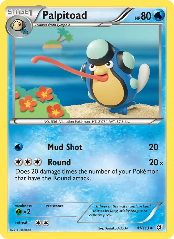 Palpitoad — Legendary Treasures card #41