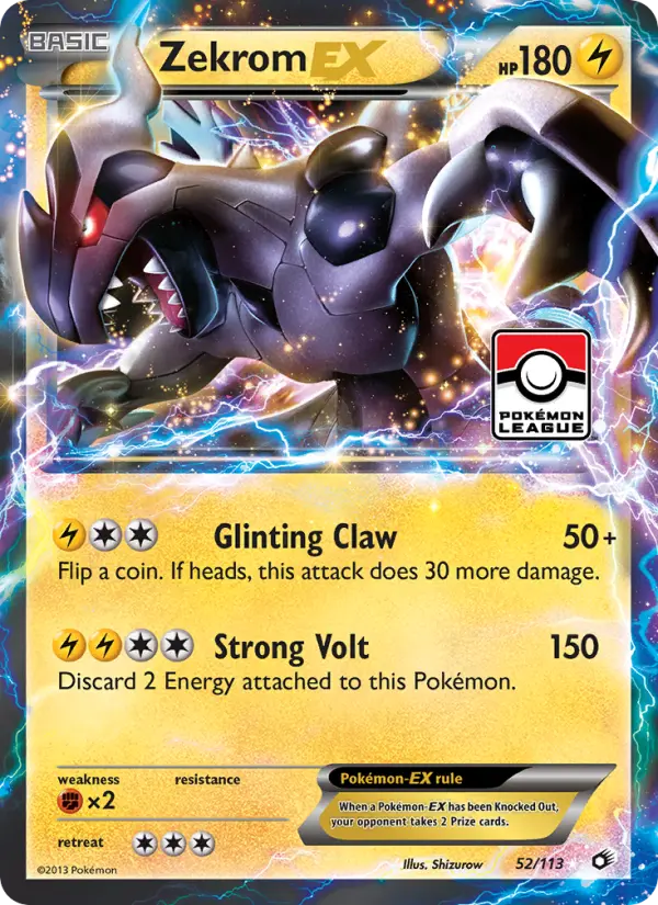 Zekrom-EX — Legendary Treasures card #52