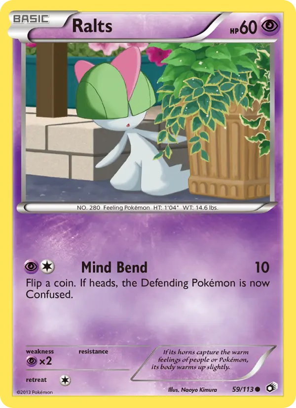 Ralts — Legendary Treasures card #59