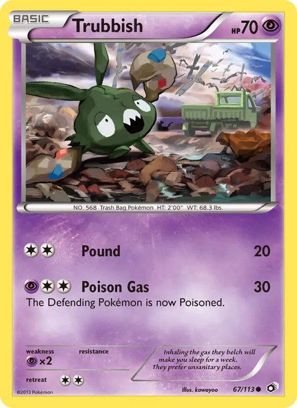 Trubbish — Legendary Treasures card #67