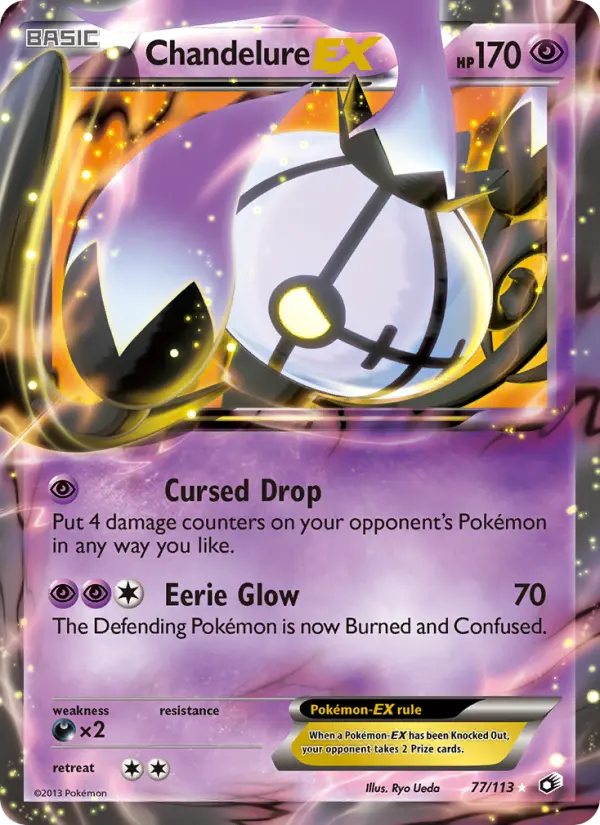 Chandelure-EX — Legendary Treasures card #77