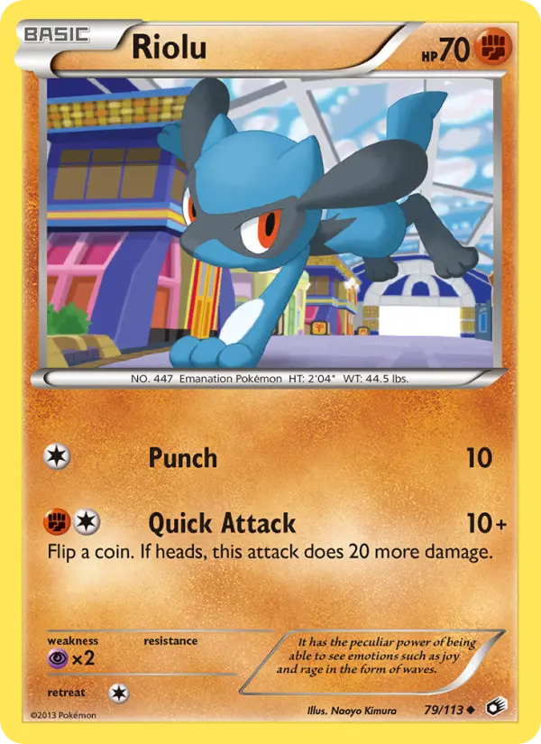 Riolu — Legendary Treasures card #79