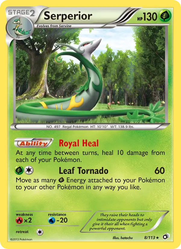 Serperior — Legendary Treasures card #8
