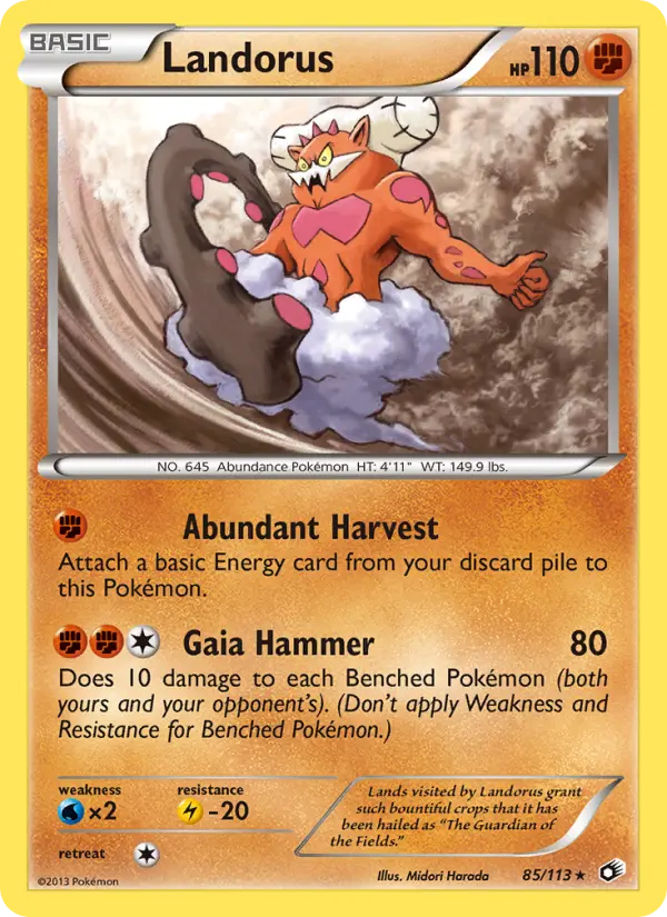 Landorus — Legendary Treasures card #85