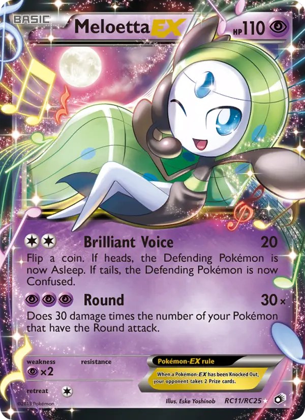 Meloetta-EX — Legendary Treasures card #RC11