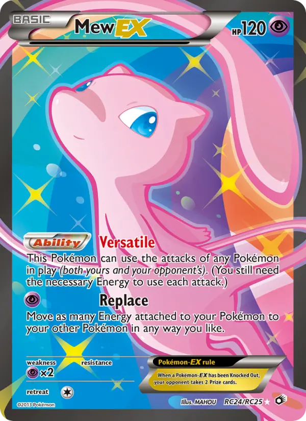 Mew-EX — Legendary Treasures card #RC24