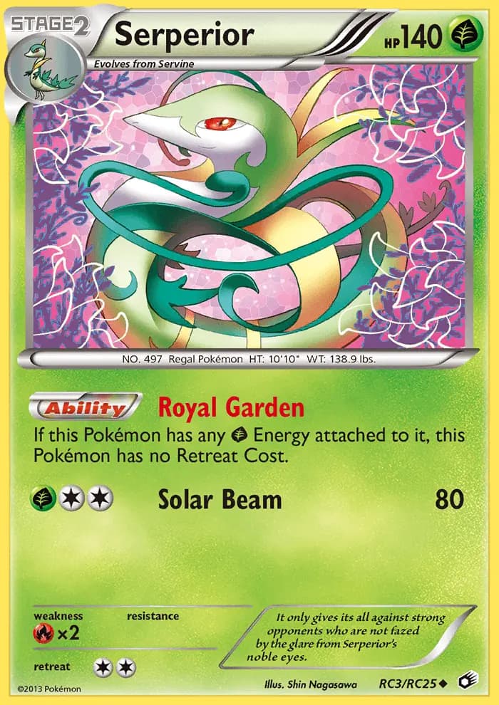 Serperior — Legendary Treasures card #RC3