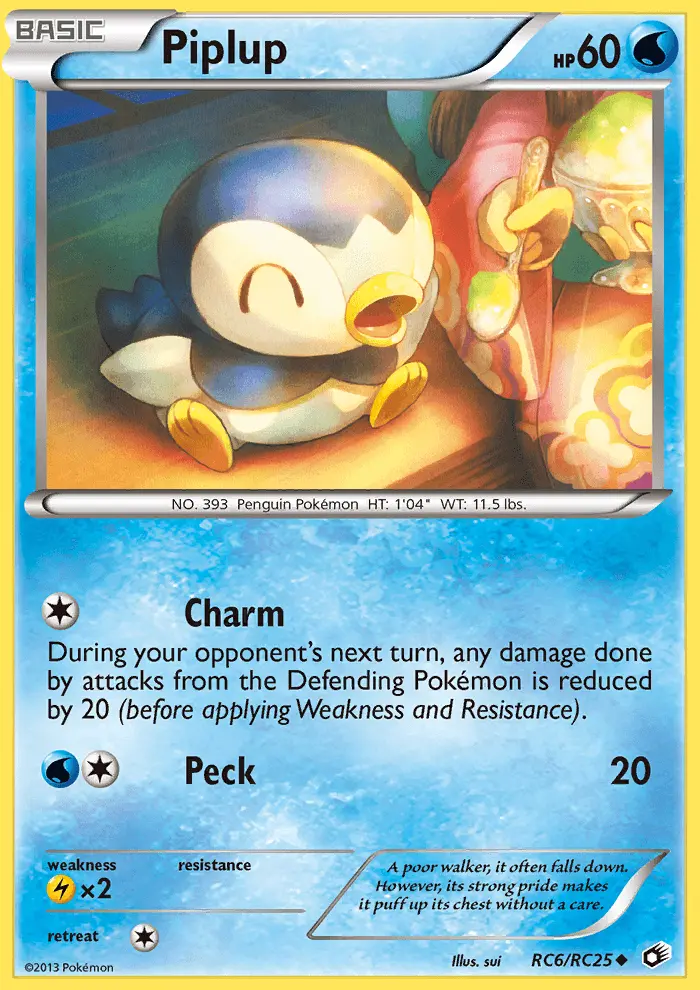 Piplup — Legendary Treasures card #RC6