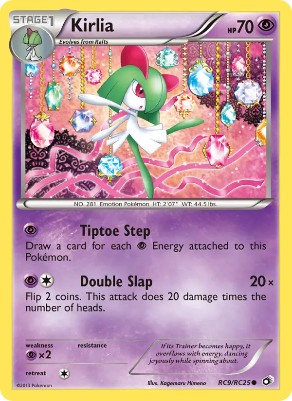 Kirlia — Legendary Treasures card #RC9