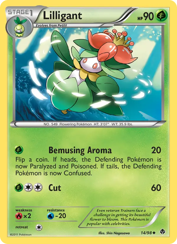 Lilligant — Emerging Powers card #14