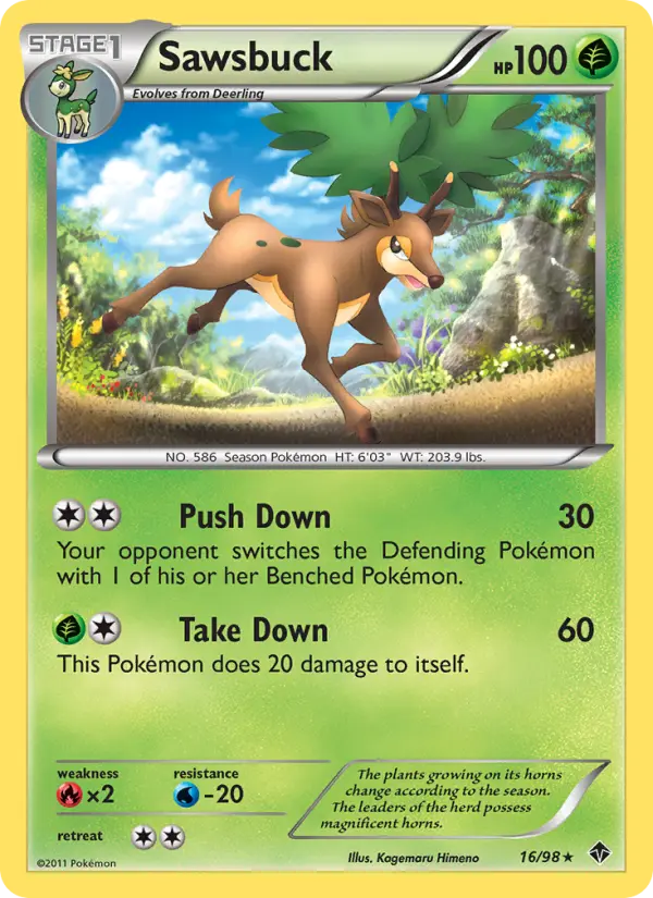 Sawsbuck — Emerging Powers card #16