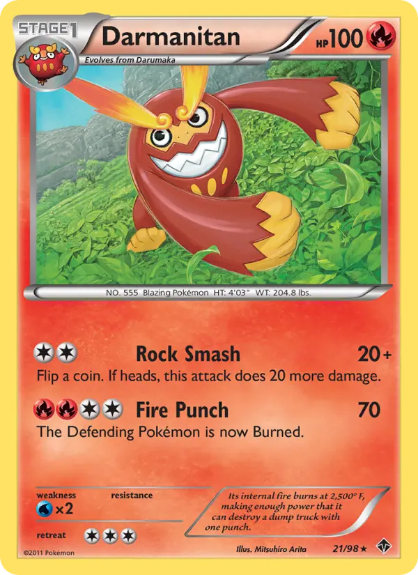 Darmanitan — Emerging Powers card #21