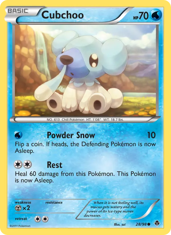 Cubchoo — Emerging Powers card #28