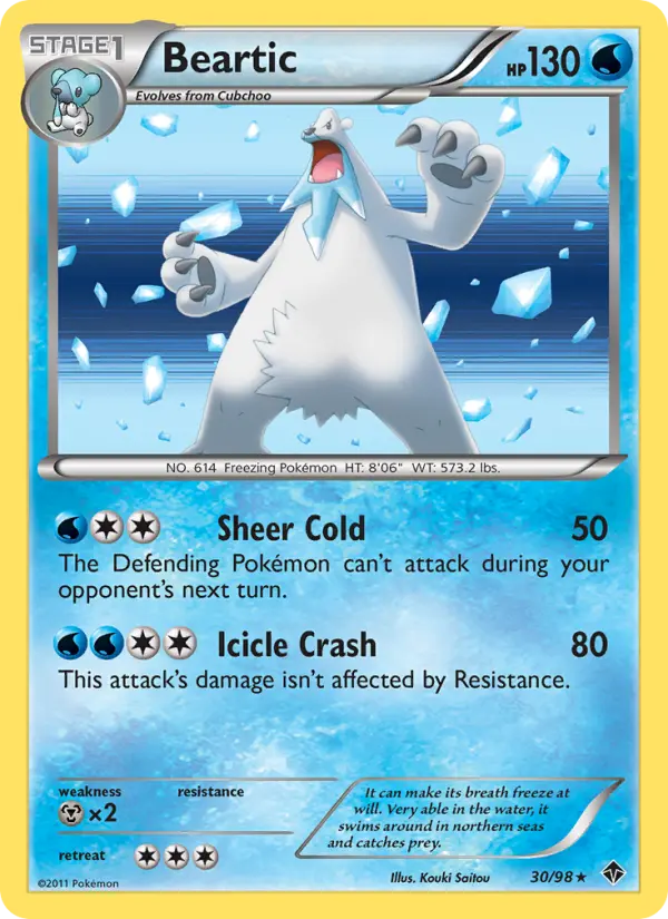 Beartic — Emerging Powers card #30